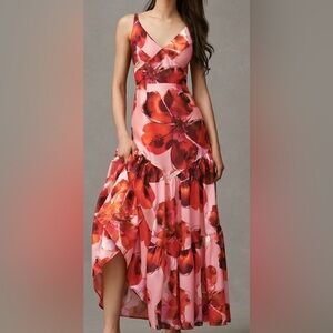 Floral V-Neck Maxi Dress